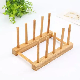  Shelf Display Rack Wooden Bowl Rack Wooden Drain Rack