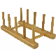 Wooden Shelf Display Rack Wooden Bowl Rack Wooden Drain Rack
