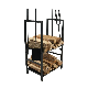  Steel Fire Wood Rack for Home Decor and Display in Winter