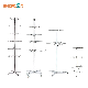 Flooring Iron Metal Stand Chrome Display Rack
