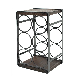  Rustic Wood Countertop Organizer 6 Bottles Display No Need Assembly Wine Rack