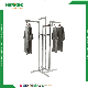  Four Arms Chrome Metal Garment Display Rack for Clothing Shops