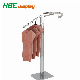  Modern Delicate Chrome Metal Garment Clothing Display Hanging Rack