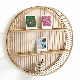  Bamboo Wall Shelf Hanging Round Display Furniture Rack