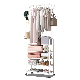  Home Bedroom Furniture Cloth Hanging Storage Removing Shelf Display Stand Rack Coat Rack with Wheels