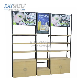  Retail Store Display Wall Shelving Metal Wood Supermarket Gondola Rack