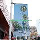 Outdoor Street Pole Advertising Poster Image Media Flex Banner Sign Holder
