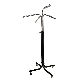  Good Quality 4 Arms Clothing Store Wheel Display Rack Retail Garment Clothing Rack