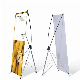 Double-Sided X Promotion Display Rack with Brochure Holders