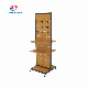  Customized Removable Floor Standing Double Sided Slatwall Wooden Display Rack