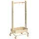  Clothing Rack Girl Locker Room Clothing Display Stand with Shelves