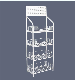  Adjustable 3-Tier Wire Shelf Froor Display Rack Retail Display Stand