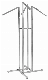  Stainless Steel Garment Store Display Rack Shelf