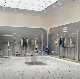 Durable Stainless Steel Clothes Shop Hanging Display Rack Garments Store Fixture