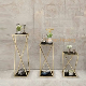  Modern Hotel Hall Display New Elegant Tall Gold Metal Flower Stand for Wedding Table Centerpiece Decoration