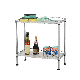  Kitchen Chrome Rack with 2PCS PP Shelf Liners Wire Display Racks