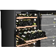  Single Zone Wine Cooler Beech Wood Compressor Wine Refrigerator Glass Door Display Wine Cellar