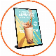  Supermarket Metal Stainless Steel Magnet Plastic Acrylic Sign Holder