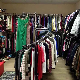 Metal Chrome Spiral Display Rack for Clothing