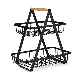 Countertop Fruit Basket 2 Tier Storage Holder Bowl Display Rack
