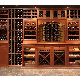  Customized Industrial LED Lights Pub Wall Mount Bar Shelf Display Wine Bar Cabinet Metal Wine Rack Wall Mounted Display Rack