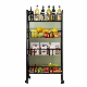 Multi-Functional Metal Trolley Goods Display Rack