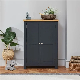  Wholesale Solid Oak Grey Painted Large Shoes Storage Cupboard Home Furniture Shoe Rack