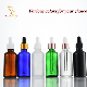  Packaging Essential Oil Matte Pink Red Black Frosted Glass Bottle with a Glass Dropper