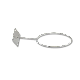 Display Ball Hook Metal Chrome Wall-Mounted Ball Display Rack