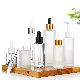  Flat Shoulder 2oz 1.7oz 20ml 30ml 40ml 50ml 60ml 80ml 100ml Frosted Clear Tall Cylinder Glass Dropper Bottle for Hair Oil Essential Oil Serum