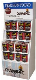  Cardboard Paper Storage Supermarket Store Wine Fruit Retail Pegboard Floor Display Stand Shelf Rack