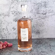 Round Clear Empty Vodka Gin Glass Bottle 375ml 500ml Liquor Bottle with Shythetic Wooden Cork manufacturer
