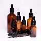 10ml 20ml 30ml 50ml Cosmetic Use Amber Glass Dropper Bottle Liquid Essential Oil Serum Perfume Glass Dropper Bottle