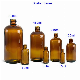  5-100ml Amber Boston Glass Essential Oil Bottle with Dropper, Pump, and Cap