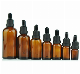  5ml-100ml Transparent Amber Glass Cosmetic Essential Oil Dropper Bottle