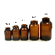  Sale 250ml 500ml 8oz 16oz Amber Clear Blue Empty Luxury Pharmaceutical Capsule Glass Pill Bottle with Plastic Lids