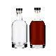  High Quality Vodka Whiskey Glass Bottle 500ml Empty Glass Wine Bottle with Cork