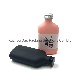  Matte Black Bottle 200ml Flat Square Glass Flask Cold Brew Bottle for Whisky