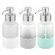  Custom 350ml 12oz Frosted Hand Wash Shampoo Lotion Pump Dispenser Soap Glass Bottle with Silicone Sleeve