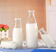  Milk Glass Bottle with Metal Lid