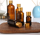  Glass Essential Oil Bottles Amber Glass Vials Bottles Reillable Cosmetic Container for Travel with Orifice and Cap for Perfume Aromatherapy Container