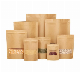  Wholesale Kraft Bags with Window Stand up Zip Lock Seal Paper Bag