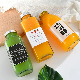  Empty Square Empty 500ml Milk Juice Tea Drink Glass Bottle with Lid Screen Printing Water Coffee
