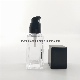 Crystal Glass Cosmetic Bottle High-End Emulsion Packing Bottle Square Shape with Pump 20ml 30ml 40ml manufacturer