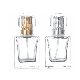  30ml 50ml Rectangular Glass Perfume Bottle with Screw Sprayer Cap