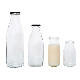  Custom Logo Printing 200ml Free Round Pet Plastic Milk Bottles with Tamper Evident Lids