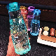  Creative Design Color Glass Cup Crystal Glass Drinking Water Bottle