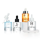  Luxury 30ml 1oz Flat Shoulder Empty Glass Bottle Cosmetic Packaging Skin Serum Essential Oil Thick Bottom Dropper Bottle