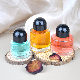  Wholesale Spot Clear Round Perfume Glass Bottle Cylindrical Empty Perfume Separate Bottle with Black Cap