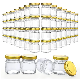 Wholsale 1.5oz 45ml Clear Round Mini Glass Honey Jar with Tin Cap manufacturer